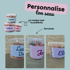 Seau de friandises pour cheval personnalisé